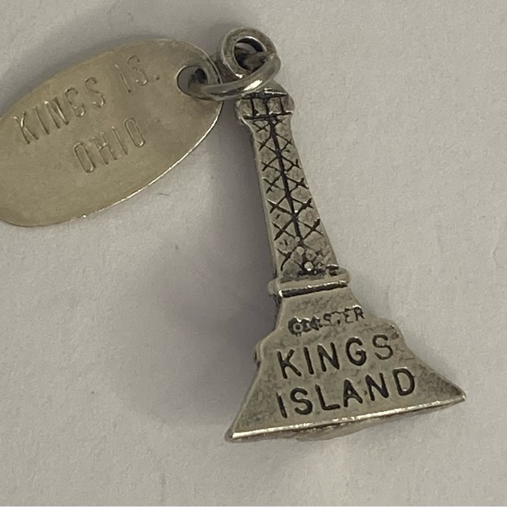 VINTAGE KINGS ISLAND OHIO SILVER CHARM